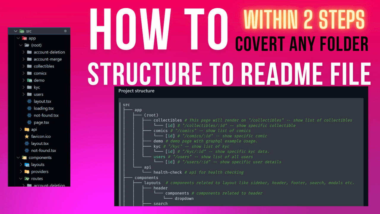 How to easily create folder structure in readme with two simple steps thumbnail